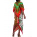 MORPHEW COLLECTION Rayon & Silk Bias Cut Scarf Dress With 1940'S 1970'S Chinese Prints