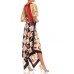 MORPHEW COLLECTION Black, Red & Cream Silk Shoe Print 2-Scarf Dress Made From Salvatore Ferragamo Vintage Scarves